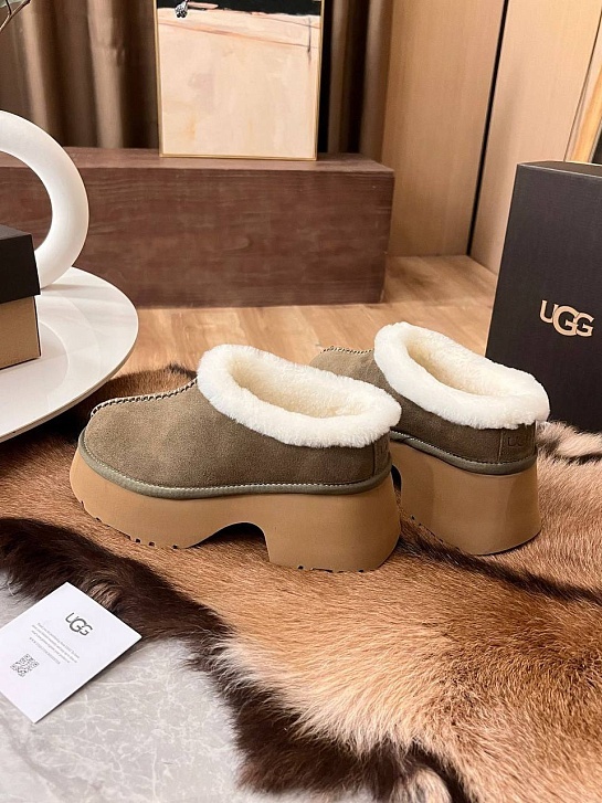Женские замшевые ботинки UGG Heights Mini - Brown