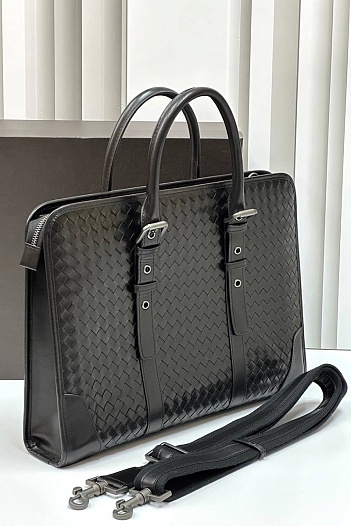 Кожаный портфель Bottega Veneta Premium 39x28x8 см   