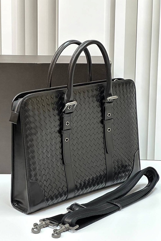 Кожаный портфель Bottega Veneta Premium 39x28x8 см