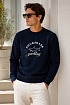 Мужской тёмно-синий свитшот Paul & Shark logo-embroidered