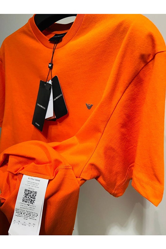 Мужская чёрная футболка Emporio Armani