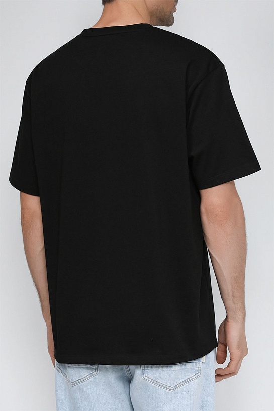 Футболка чёрного цвета Hugo Boss Dakaishi double logo