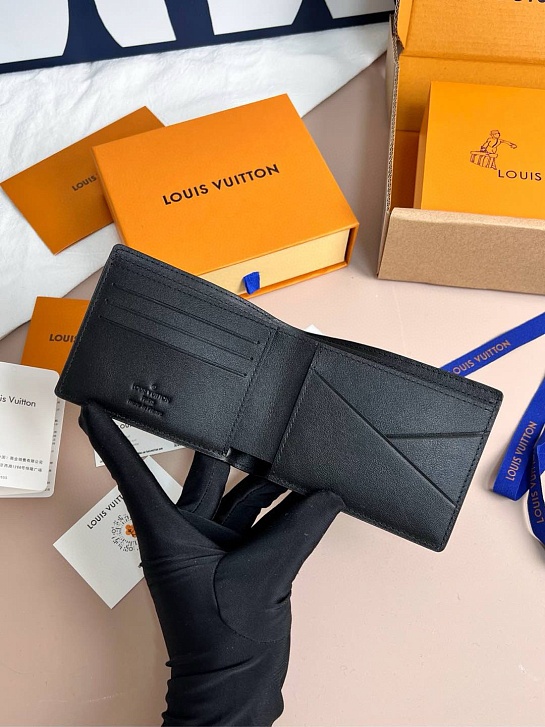 Кожаный кошелёк Louis Vuitton Premium 11x9x2 см