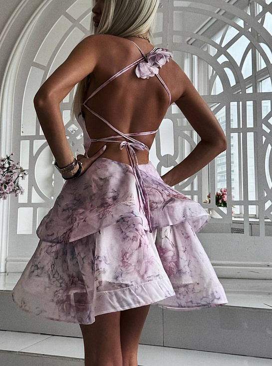 Женское платье Zimmermann розового цвета