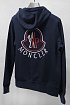Мужская брендовая кофта Moncler тёмно-синего цвета