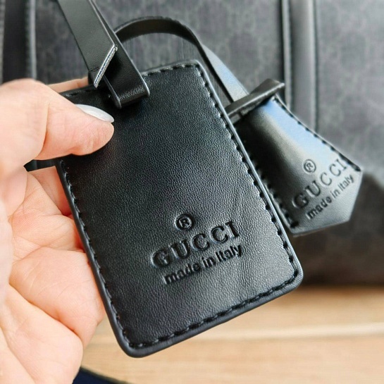 Кожаная дорожная сумка Gucci GG monogram 45x28 см