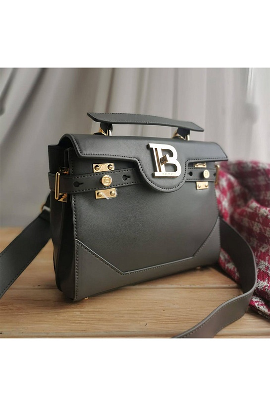 Женская кожаная сумка Balmain B-Buzz 24x21 см (6 расцветок)