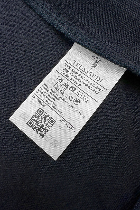 Спортивные штаны Trussardi logo-embroidered - Navy