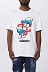 Белая футболка Dsquared2 smurfs graphic-print