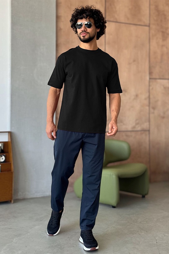 Мужская чёрная футболка Y-3 Yohji Yamamoto