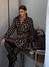 Женский костюм в клетку MIU MIU