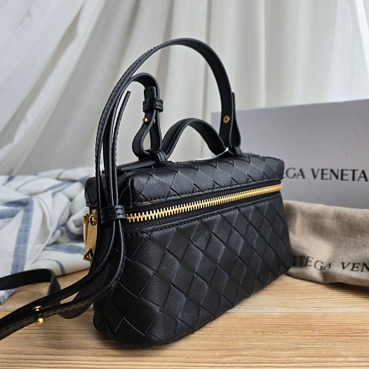 Женская сумка Bottega Veneta 20x11 см - Black   