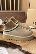 Женские замшевые ботинки UGG Tazz Platform - Brown
