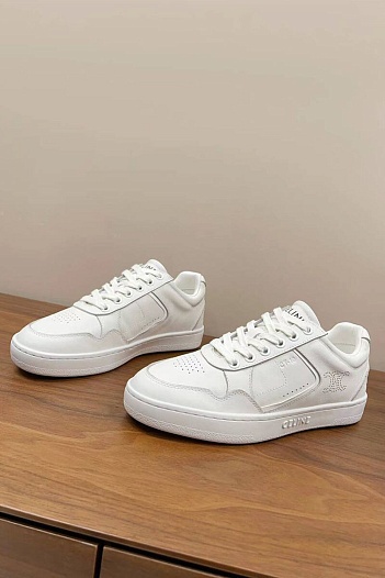 Женские кроссовки Celine Trainer Low Lace-Up - White   