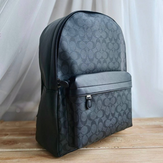 Кожаный рюкзак Coach monogram 39x30 см