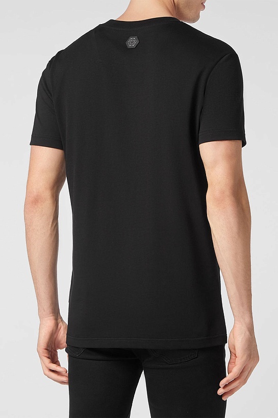 Футболка чёрного цвета Philipp Plein Glass Skull