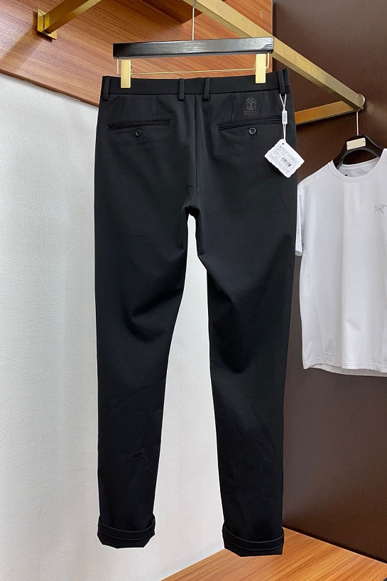 Мужские чёрные брюки Brunello Cucinelli Premium