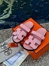 Женские замшевые сандалии Hermes Chypre - Pink