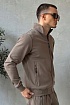 Кофта на молнии Armani Exchange logo-patch - Beige