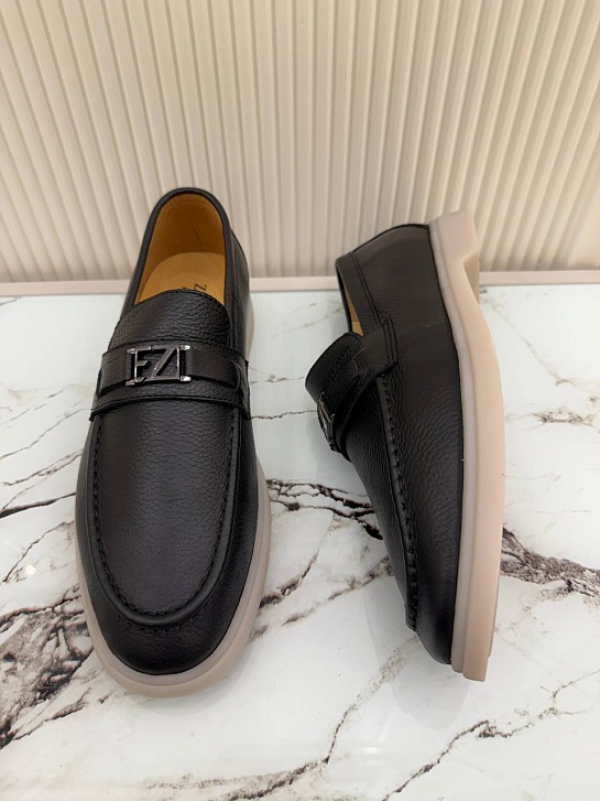 Мужские кожаные лоферы Ermenegildo Zegna