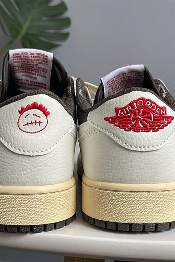 Кроссовки Travis Scott x Nike Air Jordan 1 Low "Reverse Mocha" Premium   
