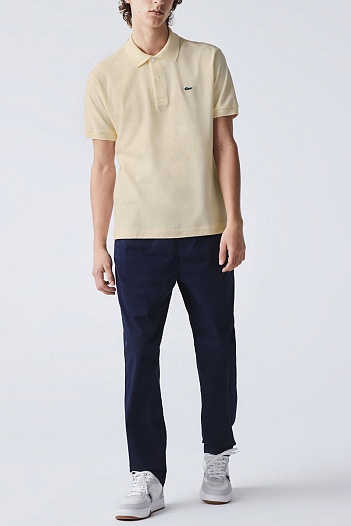Мужское бежевое поло Lacoste Classic Fit   