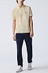 Мужское бежевое поло Lacoste Classic Fit