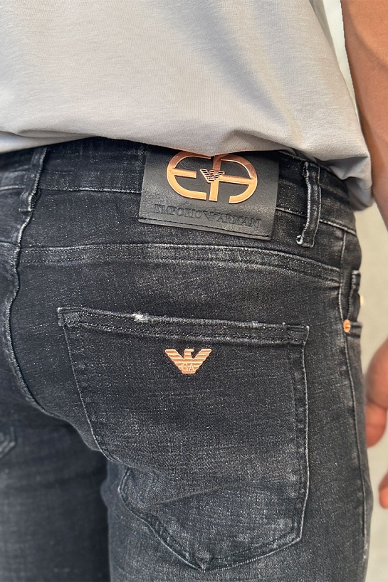 Мужские чёрные джинсы Emporio Armani