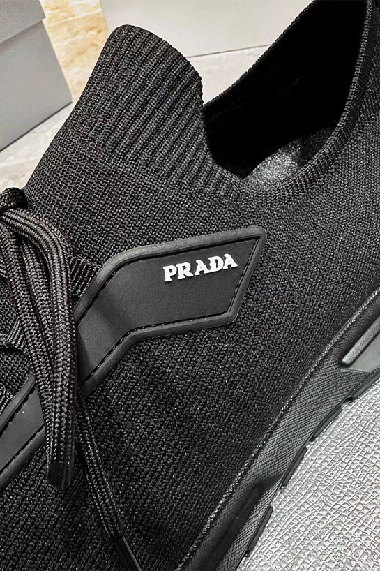 Мужские текстильные кроссовки Prada