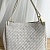 Замшевая сумка Bottega Veneta 35x24 см - White