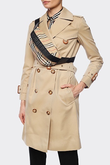 Сумка на пояс Burberry Check 28x14 см   