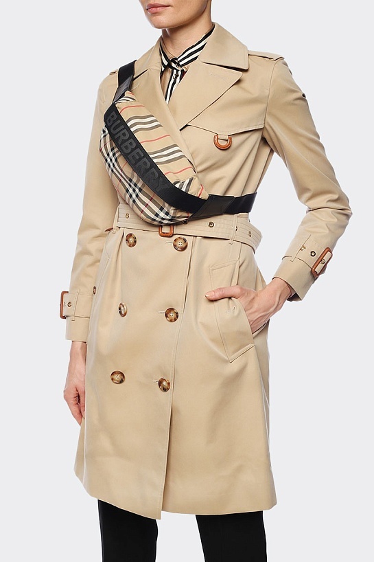 Сумка на пояс Burberry Check 28x14 см