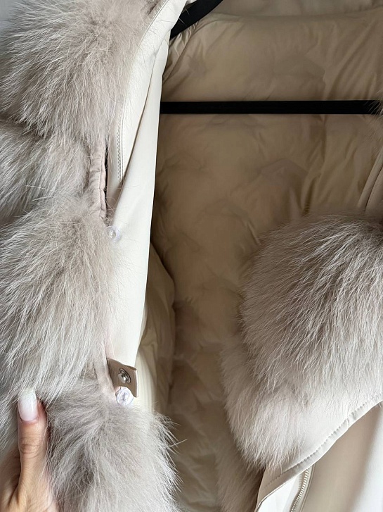 Женская парка с натуральным мехом Max Mara premium