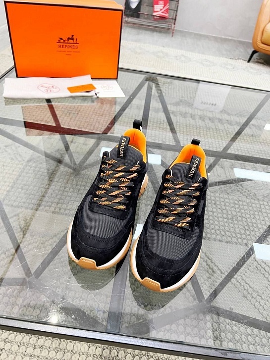 Мужские комбинированные кроссовки Hermes