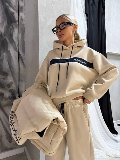 Женский костюм тройка Yves Saint Laurent premium   