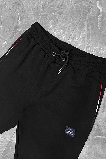 Чёрные спортивные штаны Paul & Shark logo-patch   