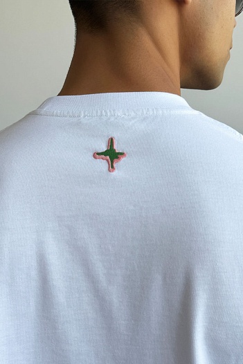 Мужская белая футболка Dior x Lewis Hamilton   