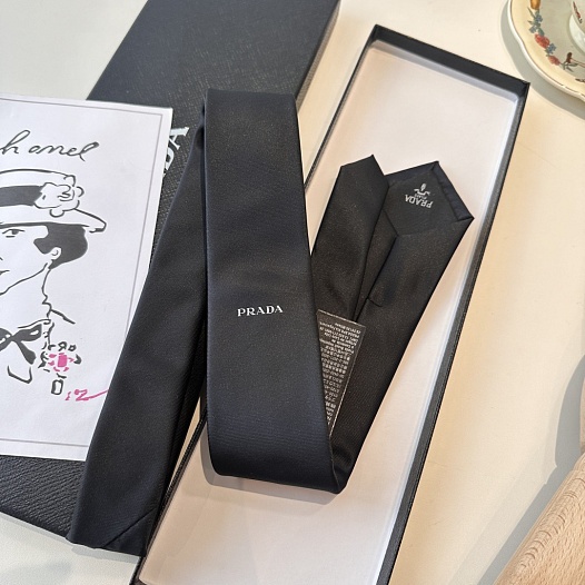 Галстук Prada premium 150x7 см - Black   