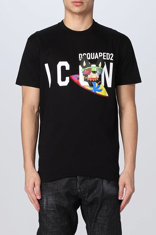 Футболка чёрного цвета Dsquared2 Icon Ciro Cool