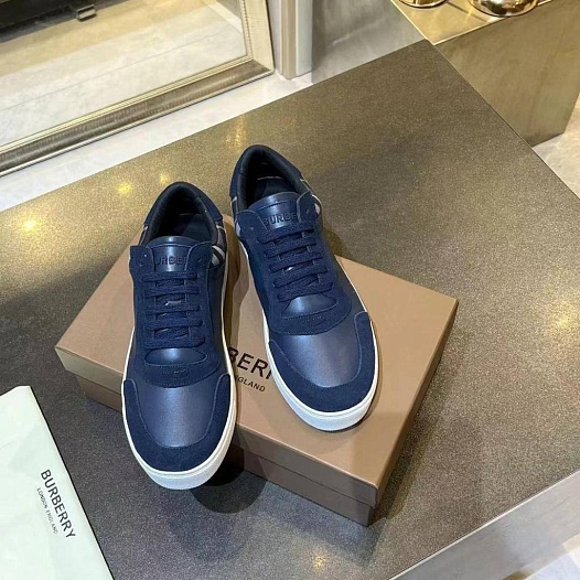 Комбинированные кроссовки Burberry Stevie   