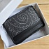 Кожаный кошелёк Etro с узором пейсли 11x8 см