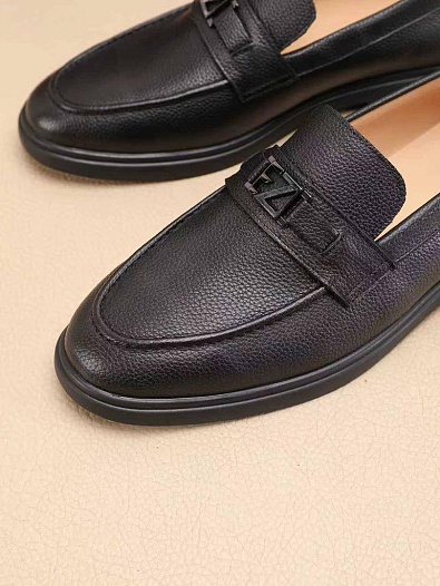 Мужские кожаные лоферы Ermenegildo Zegna   