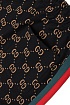 Чёрные спортивные штаны Gucci GG monogram