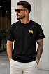 Оверсайз футболка Palm Angels paint splatter - Black