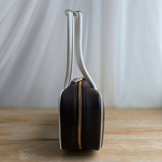 Кожаная сумка тоут MIU MIU Beau 29x14 см - Brown