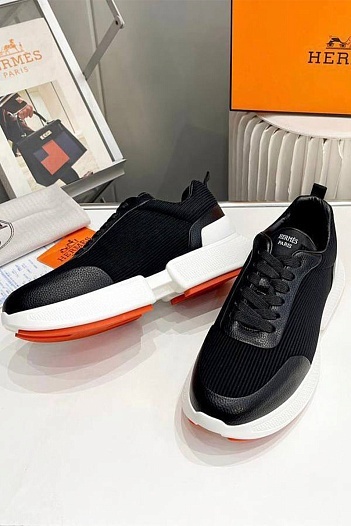 Мужские кроссовки Hermes Drift - Black / White   