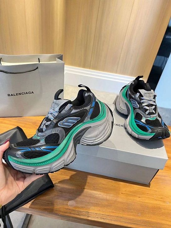 Женские комбинированные кроссовки Balenciaga Women's 10XL - Black / Green