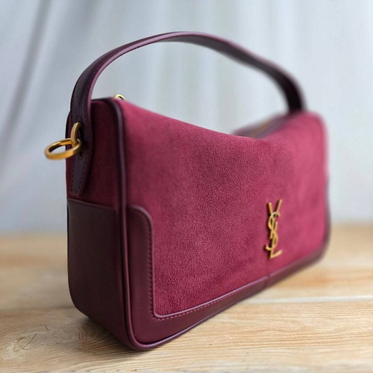 Замшевая сумка Yves Saint Laurent 29x18 см   