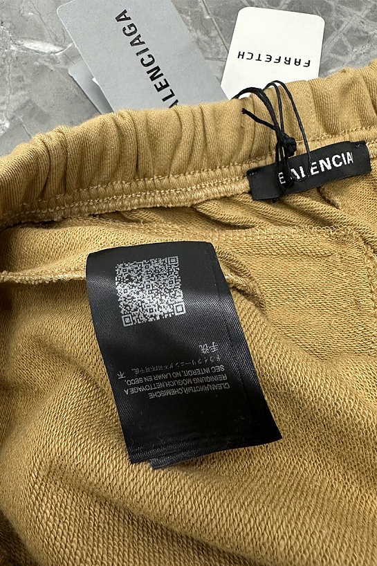 Мужские бежевые шорты Balenciaga x Nasa Apollo