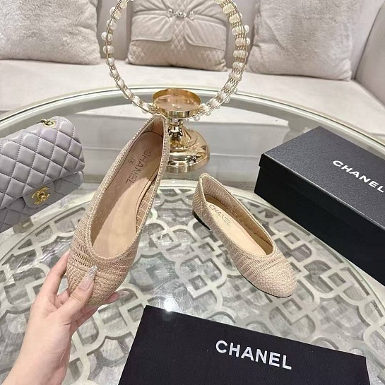 Женские балетки Chanel Premium - Beige